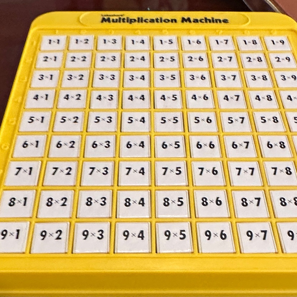 Multiplication Machine Educational Game - Yellow